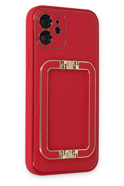 Apple iPhone 12 Kılıf Coco Elit Kapak - Kırmızı