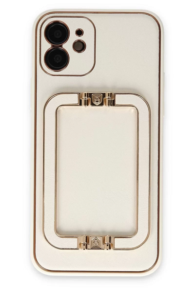 Apple iPhone 12 Kılıf Coco Elit Kapak - Beyaz