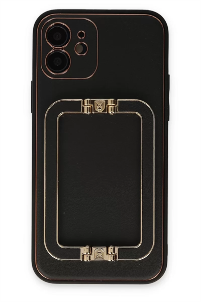 Apple iPhone 12 Kılıf Coco Elit Kapak - Siyah