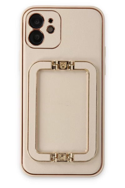 Apple iPhone 12 Kılıf Coco Elit Kapak - Gold