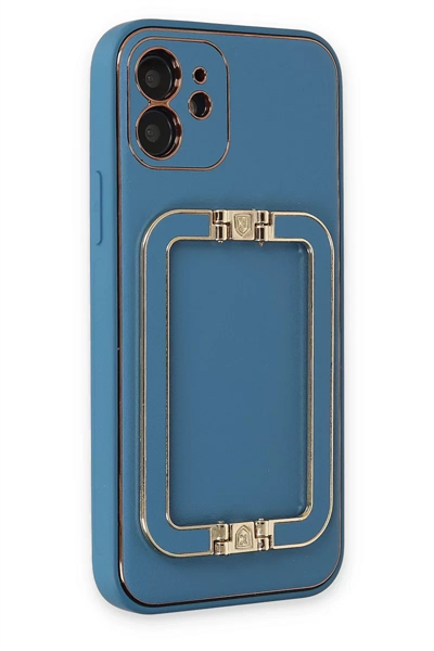 Apple iPhone 12 Kılıf Coco Elit Kapak - Mavi