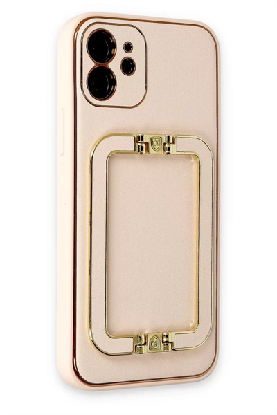Apple iPhone 12 Kılıf Coco Elit Kapak - Gold