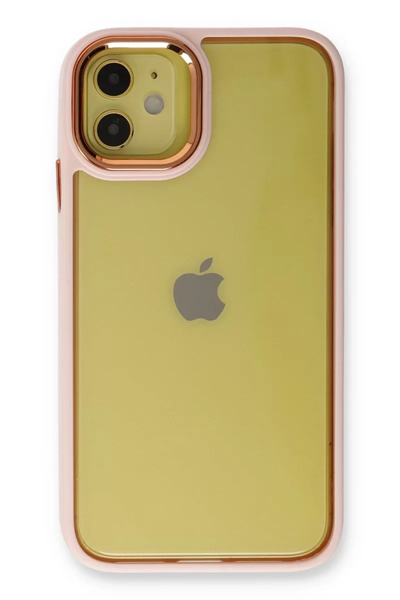 Apple iPhone 12 Kılıf Dora Kapak - Pudra