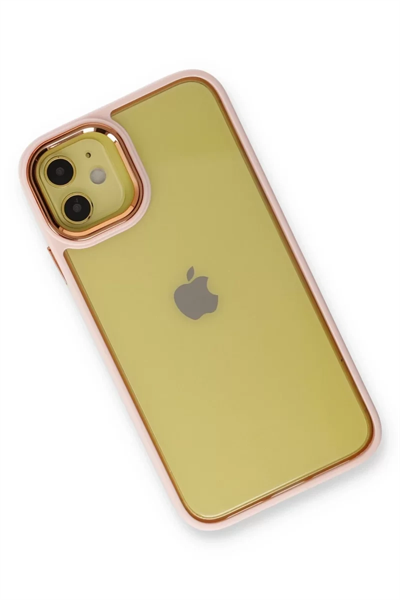Apple iPhone 12 Kılıf Dora Kapak - Pudra