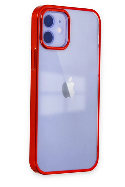 Apple iPhone 12 Kılıf Element Silikon - Kırmızı