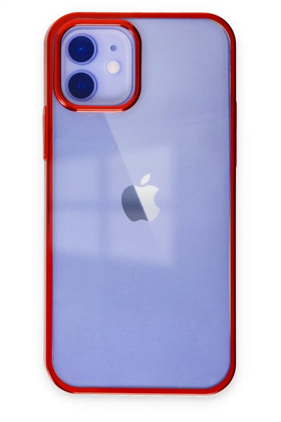 Apple iPhone 12 Kılıf Element Silikon - Kırmızı