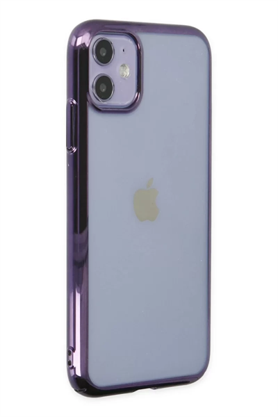 Apple iPhone 12 Kılıf Element Silikon - Mor