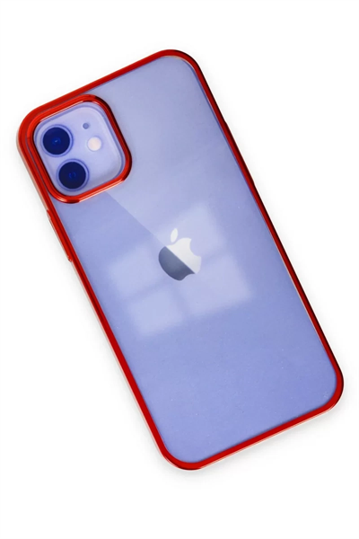 Apple iPhone 12 Kılıf Element Silikon - Kırmızı