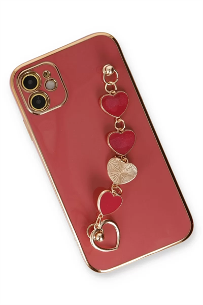 Apple iPhone 12 Kılıf Esila Silikon - Kırmızı