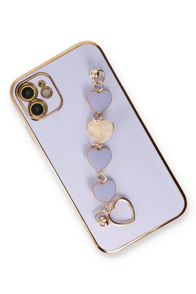 Apple iPhone 12 Kılıf Esila Silikon - Lila