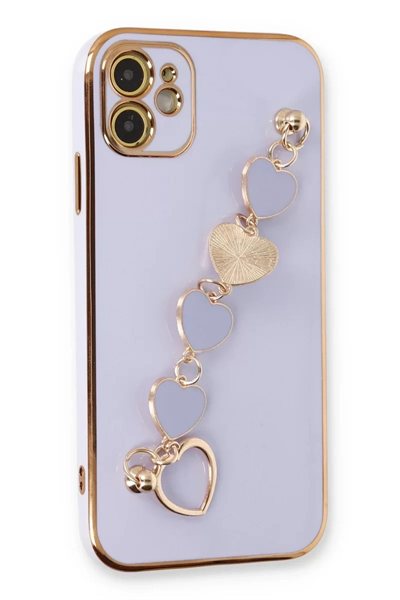 Apple iPhone 12 Kılıf Esila Silikon - Lila
