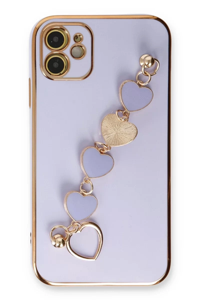 Apple iPhone 12 Kılıf Esila Silikon - Lila