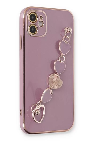 Apple iPhone 12 Kılıf Esila Silikon - Mor
