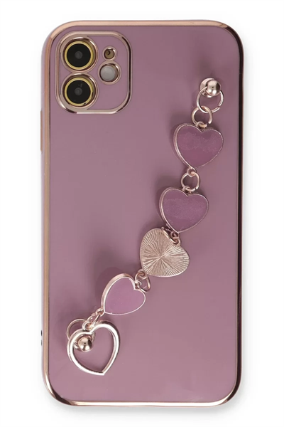 Apple iPhone 12 Kılıf Esila Silikon - Mor