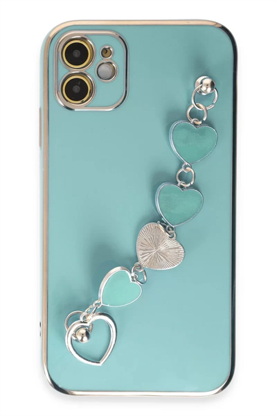 Apple iPhone 12 Kılıf Esila Silikon - Su Yeşili