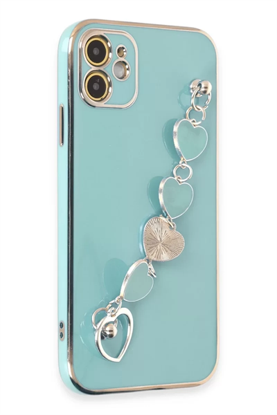 Apple iPhone 12 Kılıf Esila Silikon - Su Yeşili