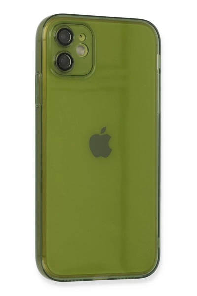 Apple iPhone 12 Kılıf Fly Lens Silikon - Yeşil