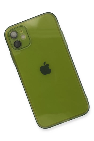 Apple iPhone 12 Kılıf Fly Lens Silikon - Yeşil