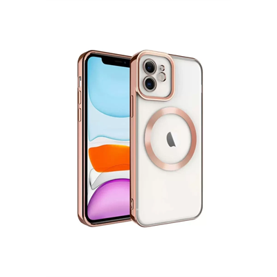 Apple iPhone 12 Kılıf Kross Magneticsafe Kapak - Rose