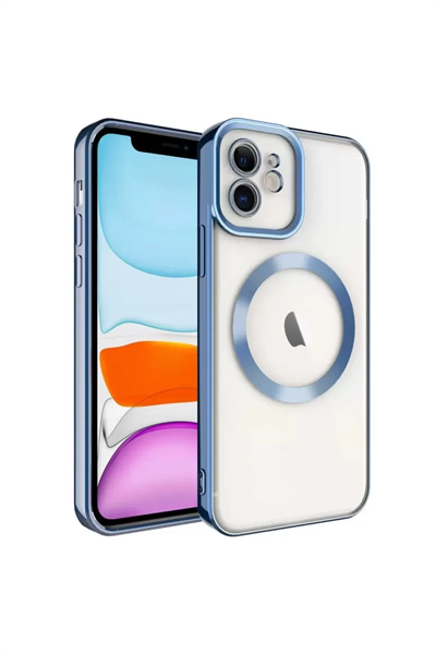 Apple iPhone 12 Kılıf Kross Magneticsafe Kapak - Sierra Blue