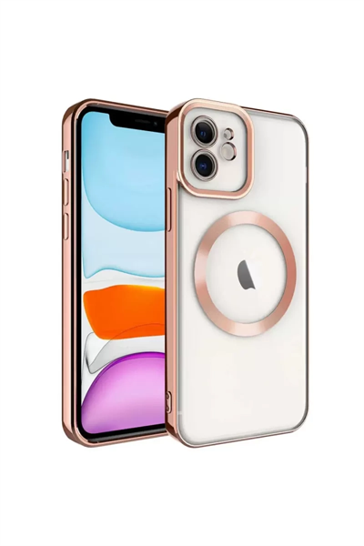 Apple iPhone 12 Kılıf Kross Magneticsafe Kapak - Rose