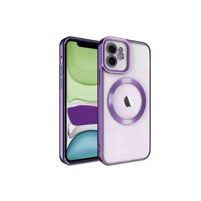 Apple iPhone 12 Kılıf Kross Magneticsafe Kapak - Mor