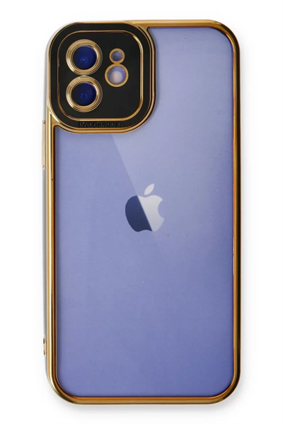 Apple iPhone 12 Kılıf Liva Lens Silikon - Siyah