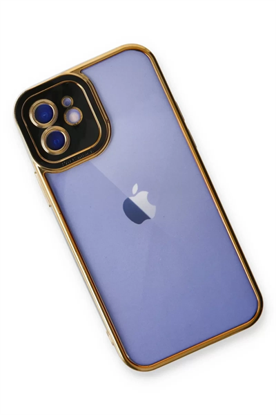 Apple iPhone 12 Kılıf Liva Lens Silikon - Siyah