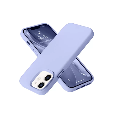Apple iPhone 12 Kılıf Nano içi Kadife Silikon - Lila