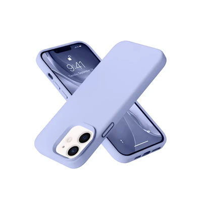 Apple iPhone 12 Kılıf Nano içi Kadife Silikon - Lila