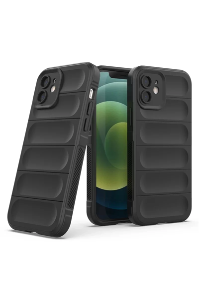 Apple iPhone 12 Kılıf Optimum Silikon - Siyah