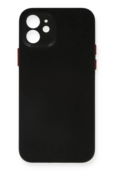 Apple iPhone 12 Kılıf PP Ultra İnce Kapak - Siyah