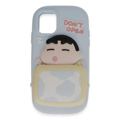 Apple iPhone 12 Kılıf Poky Karakter Silikon Kapak - Desen 3