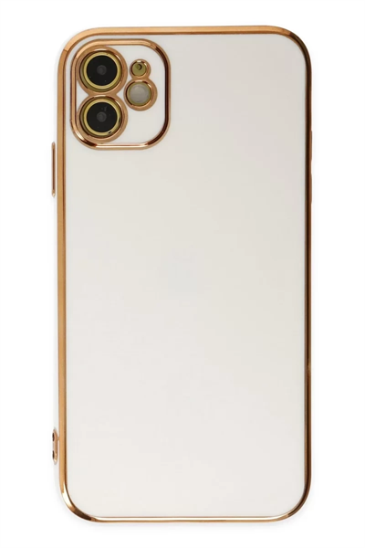 Apple iPhone 12 Kılıf Volet Silikon - Beyaz