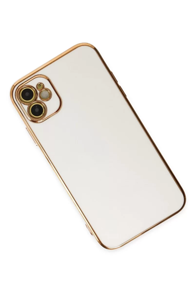 Apple iPhone 12 Kılıf Volet Silikon - Beyaz