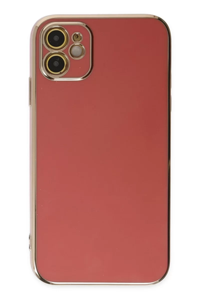 Apple iPhone 12 Kılıf Volet Silikon - Kırmızı