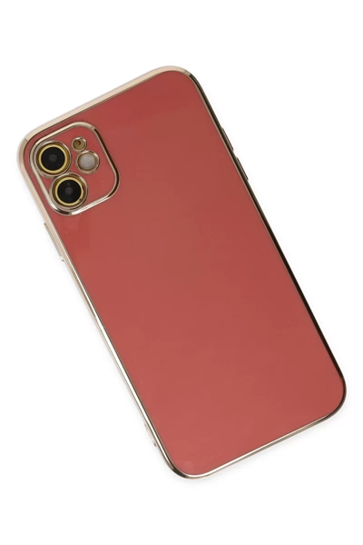 Apple iPhone 12 Kılıf Volet Silikon - Kırmızı