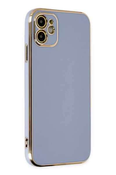 Apple iPhone 12 Kılıf Volet Silikon - Mavi