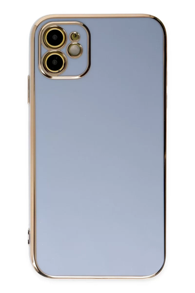 Apple iPhone 12 Kılıf Volet Silikon - Mavi