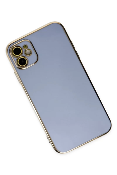 Apple iPhone 12 Kılıf Volet Silikon - Mavi