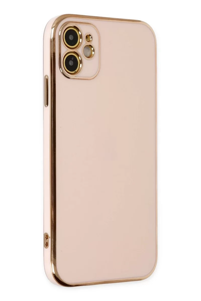 Apple iPhone 12 Kılıf Volet Silikon - Pembe