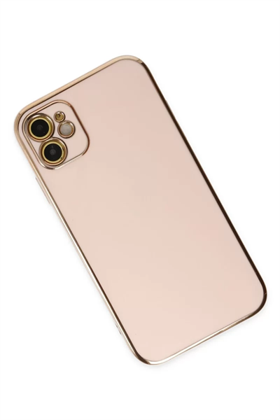 Apple iPhone 12 Kılıf Volet Silikon - Pembe