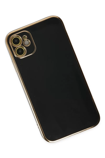 Apple iPhone 12 Kılıf Volet Silikon - Siyah