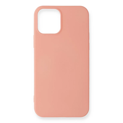 Apple iPhone 12 Mini Kılıf First Silikon - Pudra
