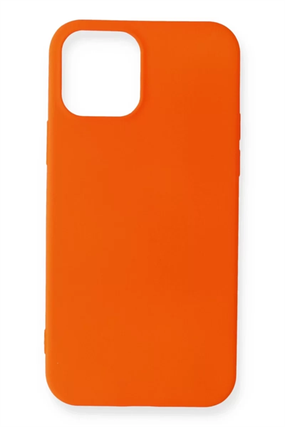 Apple iPhone 12 Mini Kılıf First Silikon - Turuncu
