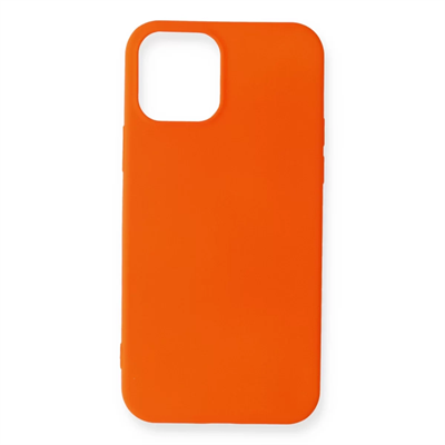 Apple iPhone 12 Mini Kılıf First Silikon - Turuncu