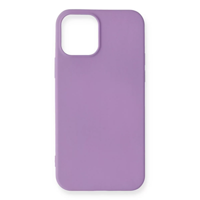 Apple iPhone 12 Mini Kılıf First Silikon - Lila