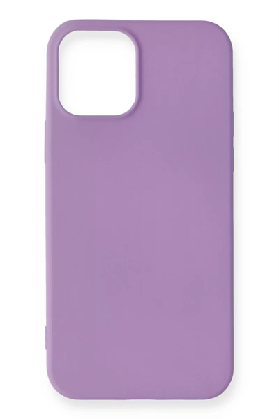 Apple iPhone 12 Mini Kılıf First Silikon - Lila