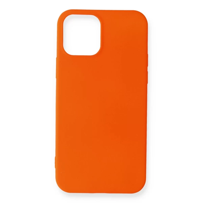 Apple iPhone 12 Mini Kılıf First Silikon - Turuncu