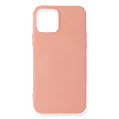 Apple iPhone 12 Mini Kılıf First Silikon - Pudra